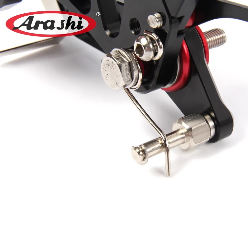 Регулируемые подножки Arashi для TRIUMPH Speed Triple 1050 2005 - 2010 CNC всадника заднего хода 2006 2007