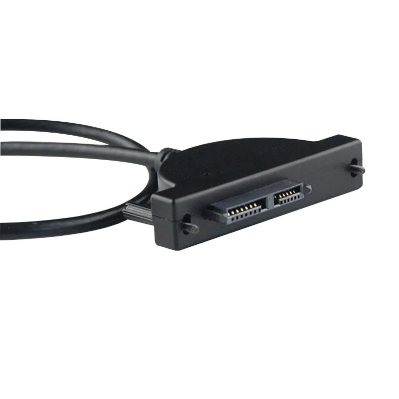 Кабель-адаптер USB 2 0/7 + 6 PIN SATA CD-ROM для оптического привода ноутбука компьютера DOM668 |