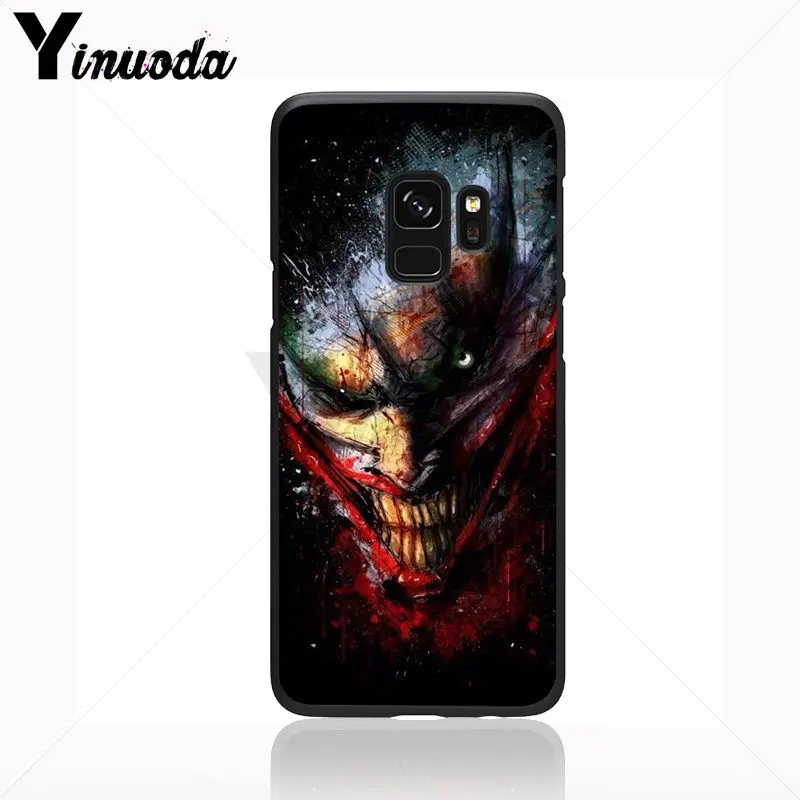 Yinuoda Crazy batman Joker tattoo дизайн милый телефон аксессуары чехол для Samsung Galaxy s9 s8 plus note 8