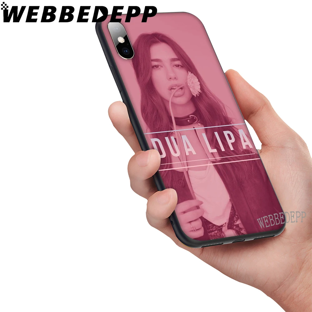 Мягкий чехол WEBBEDEPP Dua Lipa для iPhone 5 5S 6 6S 7 8 Plus X XS 11 Pro MAX XR