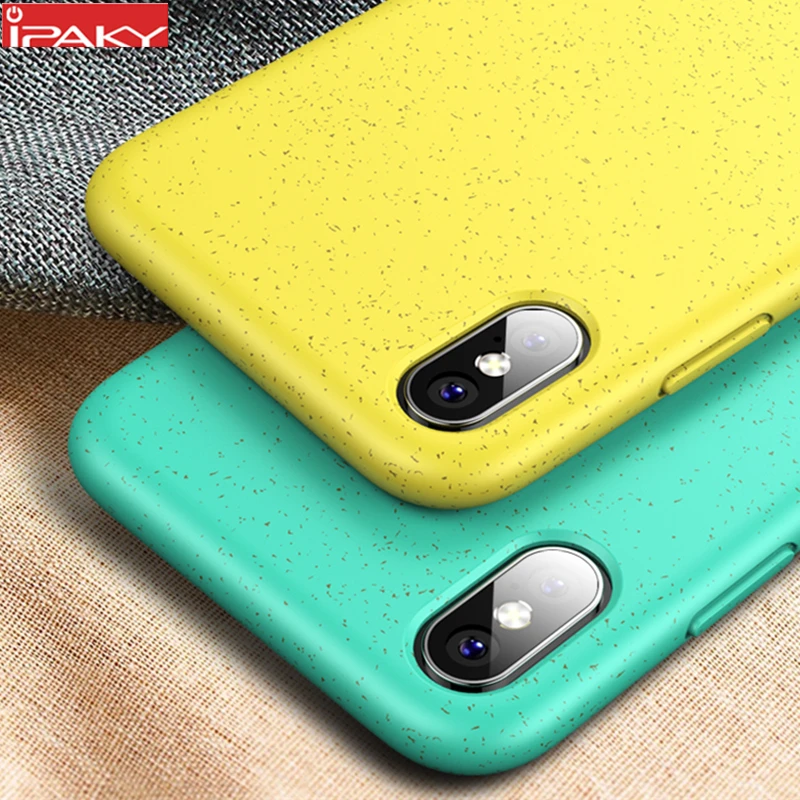 

for iPhone XR Case IPAKY Liquid Silicone Soft Case for iPhone X XS MAX Shell Gel Shockproof Case Cover for iPhone 7 8 Plus Case