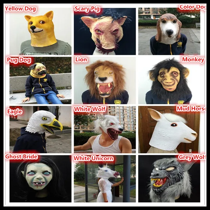 Маска животного для вечеринки косплея костюм на Хэллоуин реквизит театра