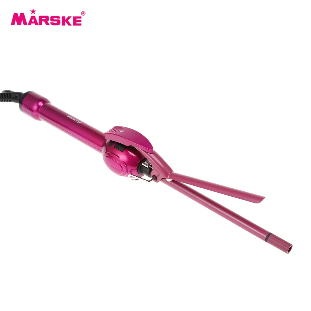 MARSKE щипцы для завивки волос с ЖК-дисплеем, профессиональные щипцы для завивки волос, вращающаяся палочка для завивки волос, Волшебная керамическая палочка, инструмент для укладки волос