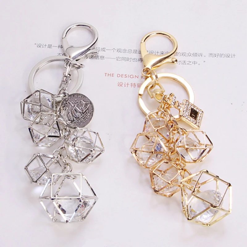 Rhombus хрустальные стразы брелок держатель кошелек сумка пряжка подвеска для