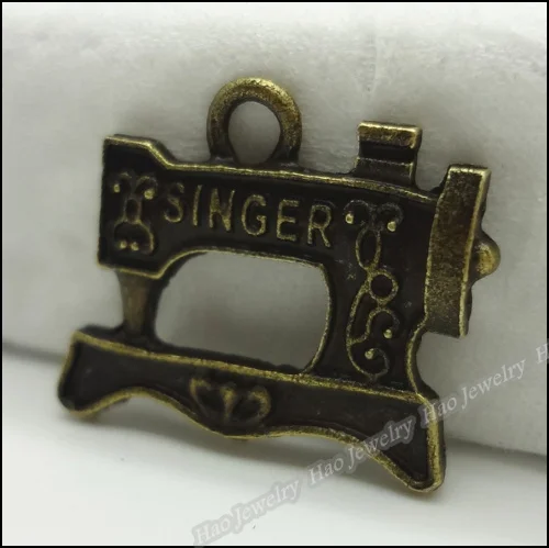 80 шт винтажные Подвески швейная машина Кулон Античный бронзового цвета из