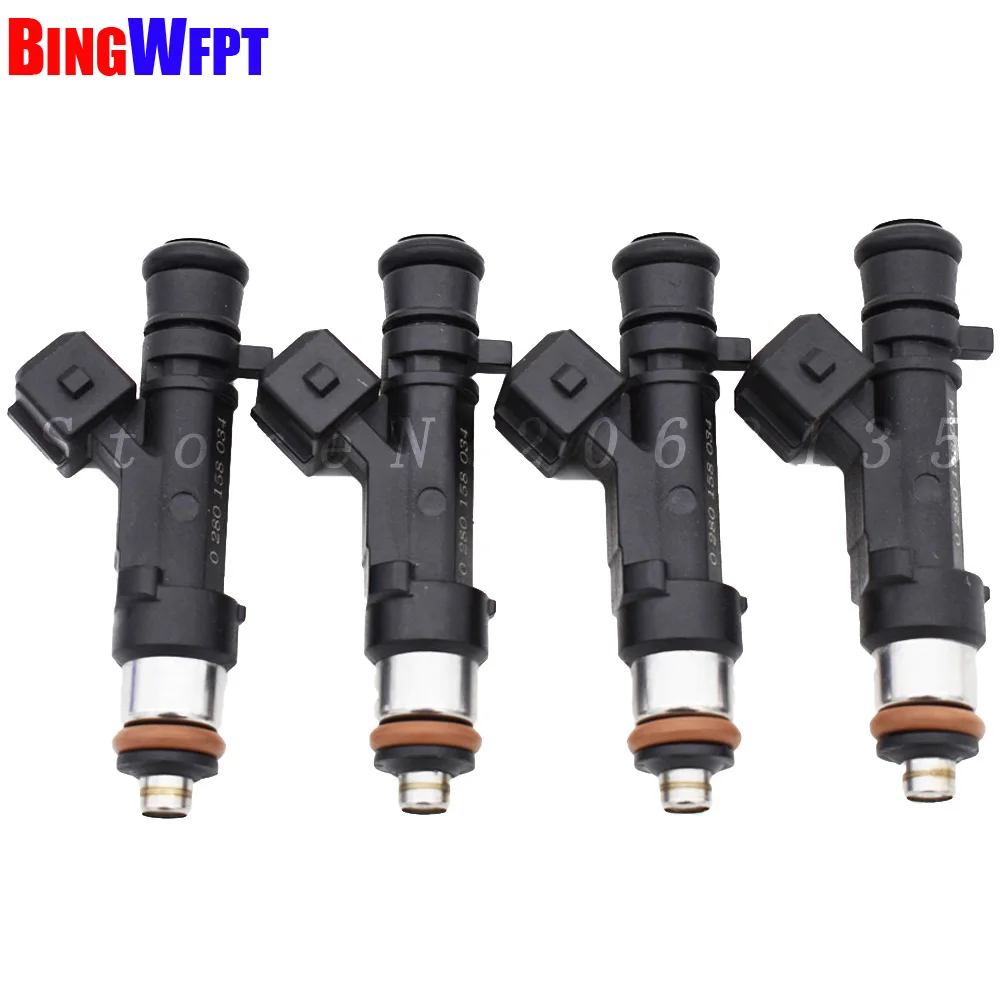 4 шт. Топливная форсунка для Renault KANGOO LOGAN SANDERO dacia lodgy Dokker LOGAN SANDERO 1,4 1,6 0280158034 0280158035