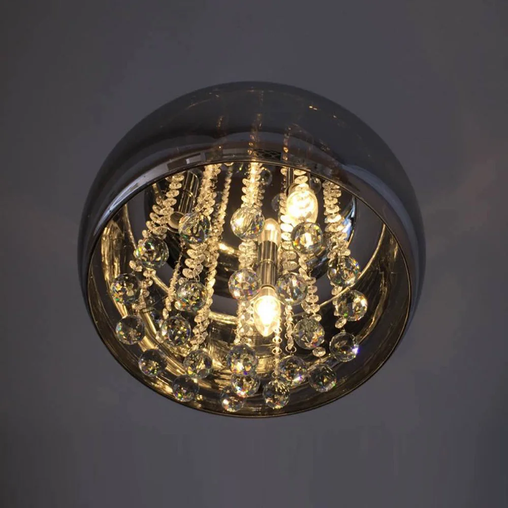 Современный подвесной светильник с кристаллами/бабочками для гостиной столовой