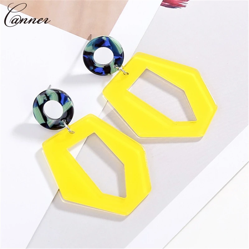 Акриловые Висячие серьги для женщин крупные массивные с уксусной кислотой 2019