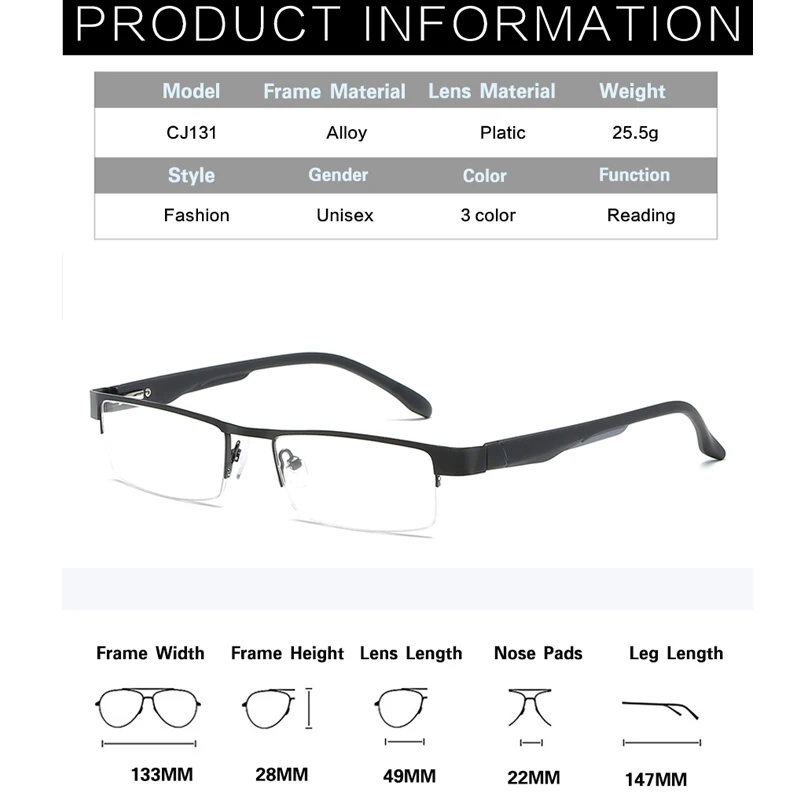 GY Улитка квадратные очки для чтения женщин и мужчин твердость ультра-легкий