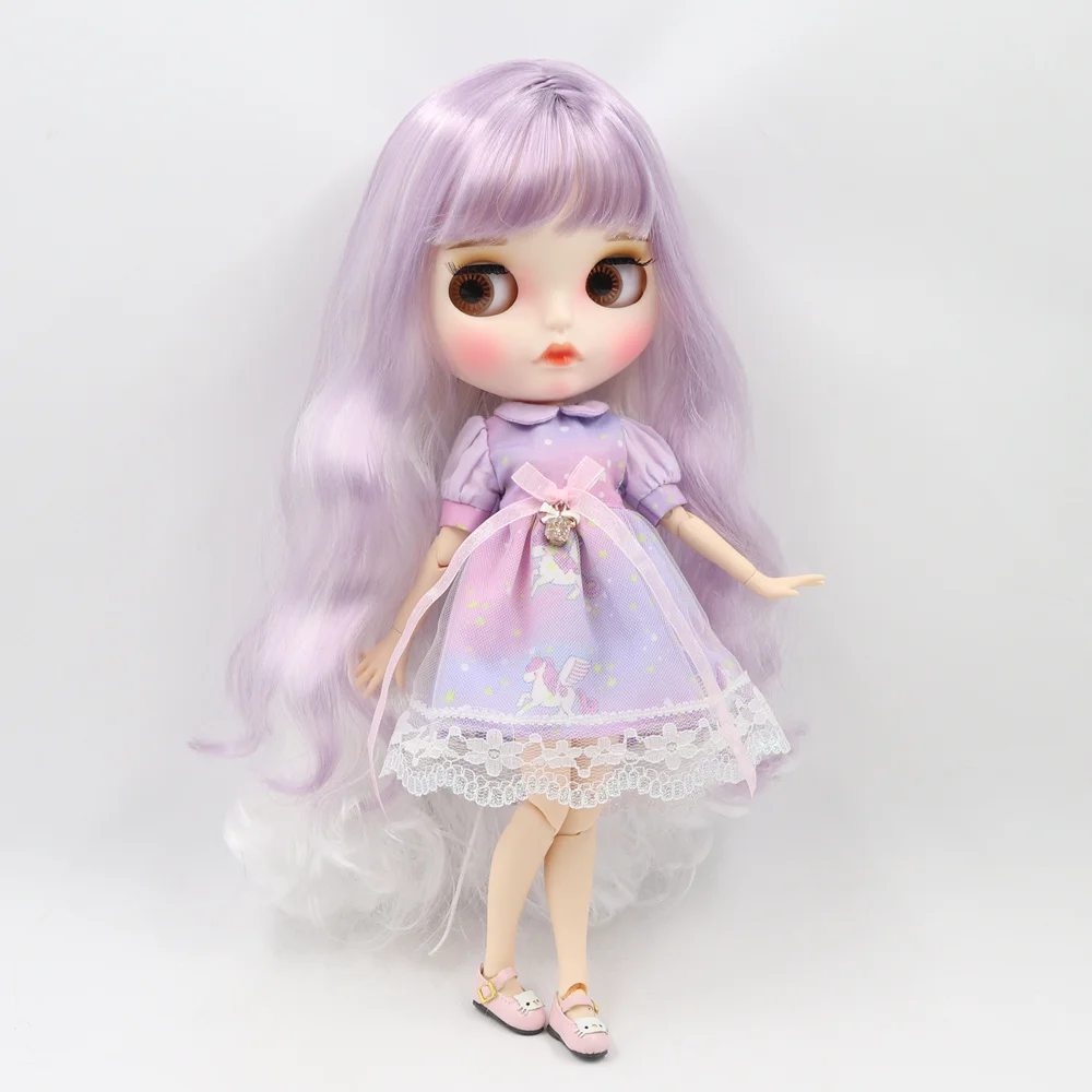 Ледяной DBS Blyth кукольные 1/6 bjd из белой кожи шарнирное тело фантазия смесь белого и