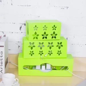 BF050 Горячая Кабельная коробка цветы Цветущий шнур питания розетка провод коробка кабель провод коробка для хранения 3 вида цветов Бесплатная доставка