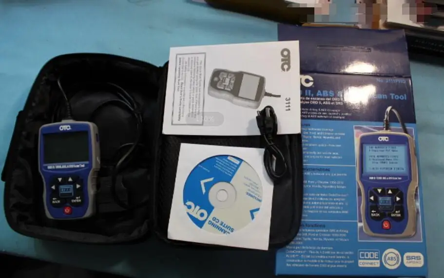 OTC 3111 Pro трехязычный сканер 3111PRO OBD II считыватель кодов OBD2 OBDII 16-контактный CAN ABS