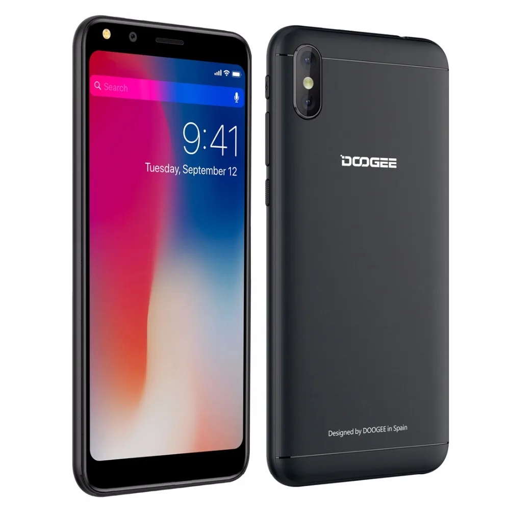 Оригинал DOOGEE X53 3g WCDMA мобильных телефонов Android 7 0 1 GB + 16 MTK6580M 4 ядра смартфон Dual