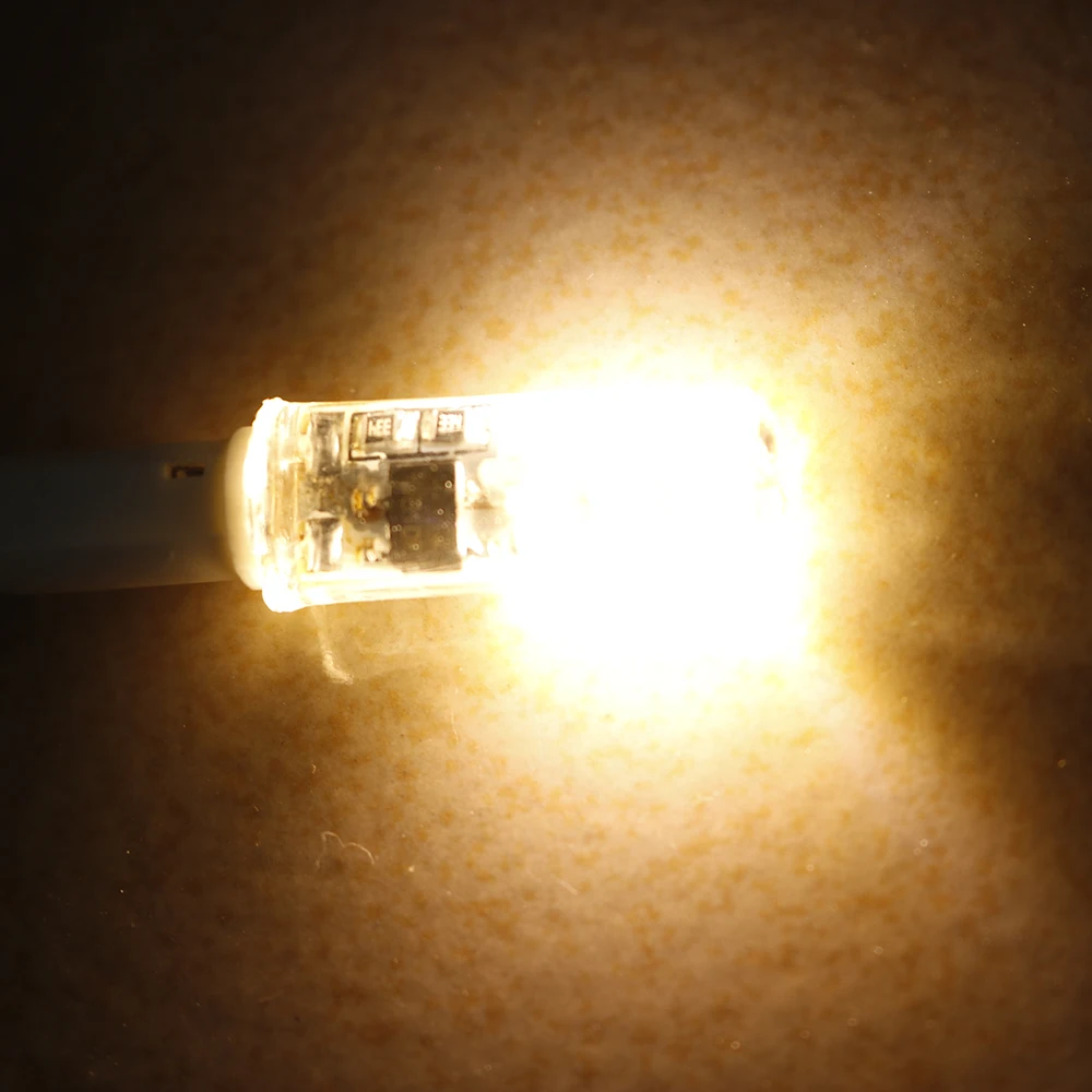 Светодиодная лампа G4 DC 12 В/AC 220 В сменная светодиодная галогенная 3014 SMD 360 градусов