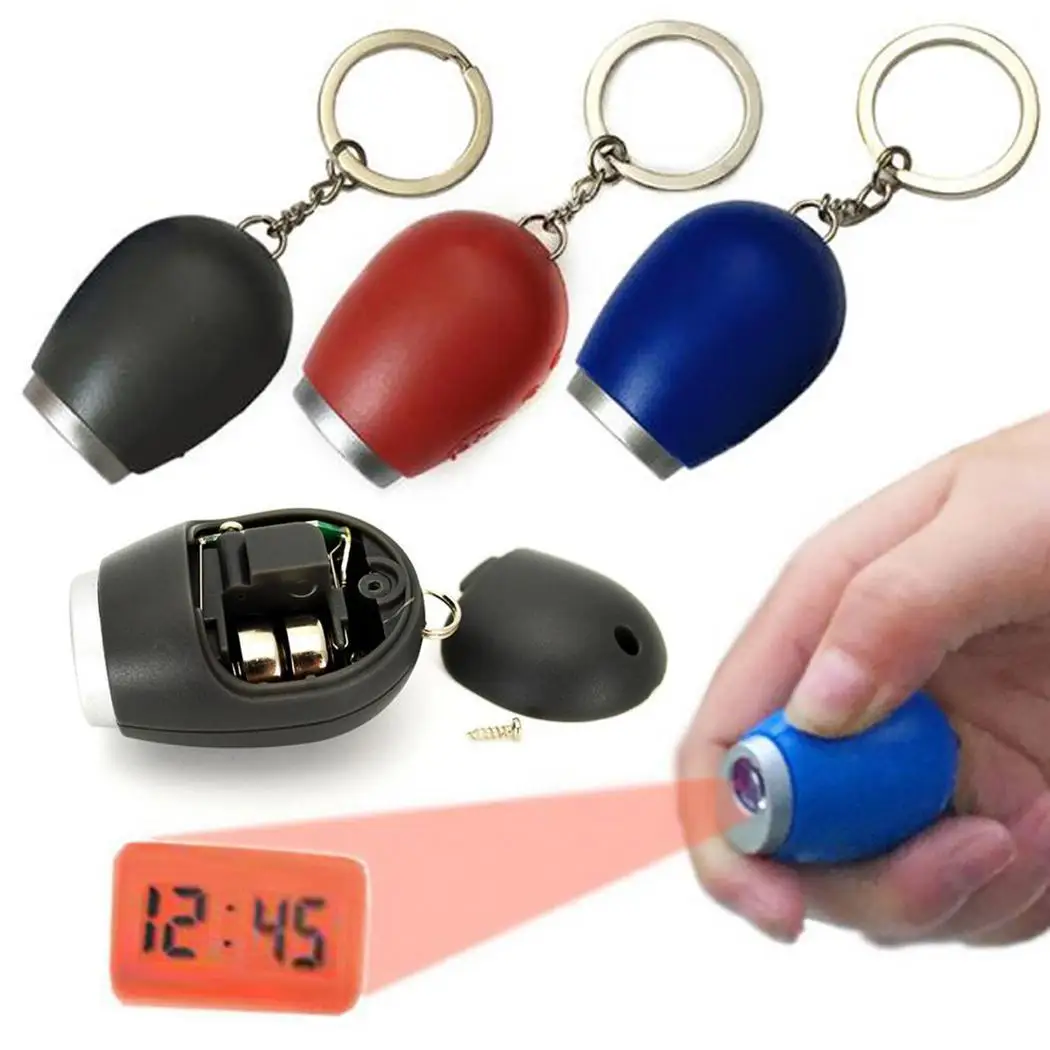 Мини Цифровые часы с защитой светодиодный портативный проекцией времени