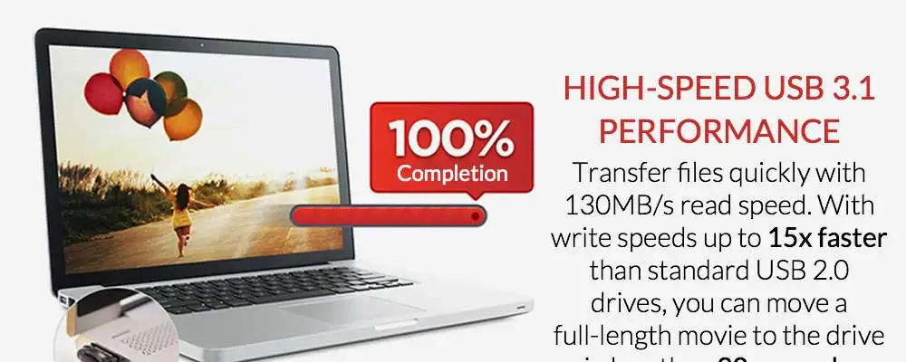 Двойной Флеш-накопитель SanDisk USB флэш-накопитель Ultra Fit 64 Гб USB 3,1 диск 130 МБ/с. читать Скорость флэш-накопитель палка с вытяжным шнуром для ПК
