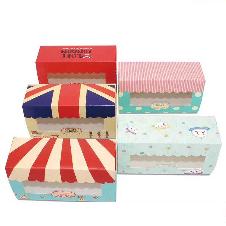 100 шт. 2 капсулы с мультяшным рисунком цирковая выпечка коробка для выпечки