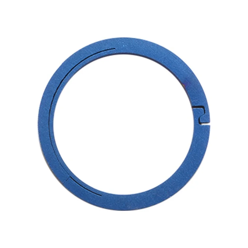 Blue Key Ring Circle Octangle Camping Travel Goods Titanium Alloy EDC Chain Outdoor Portable Keyring Buckle | Спорт и развлечения