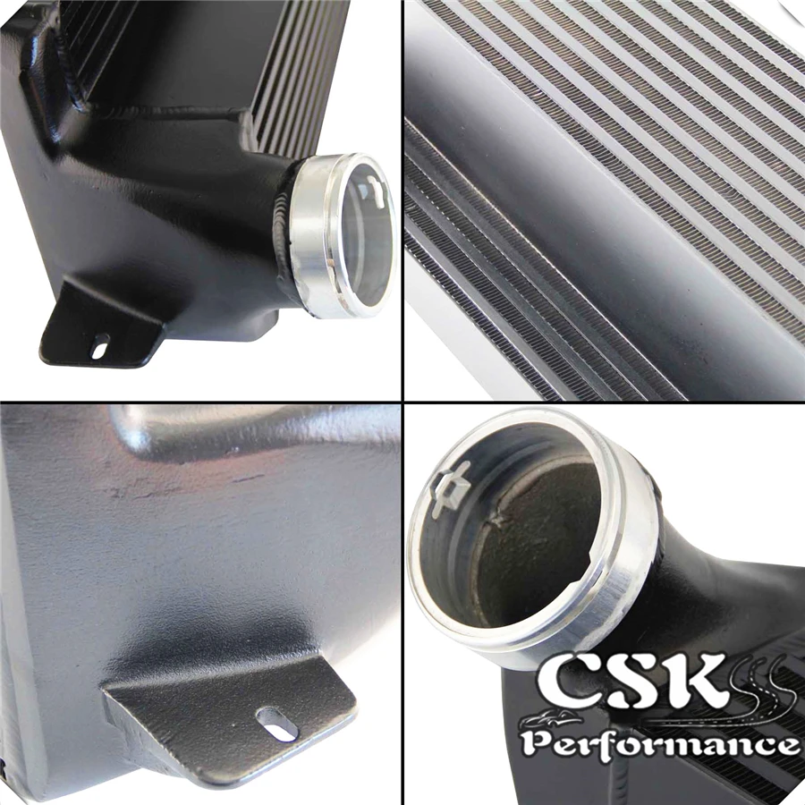 FMIC Серебряный алюминиевый двойной интеркулер со шлангом комплект подходит для