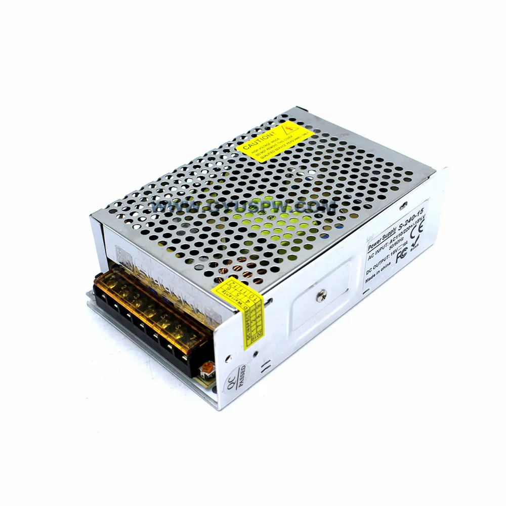 Универсальный импульсный источник питания DC15V 16A 240 Вт трансформатор 220 В 110