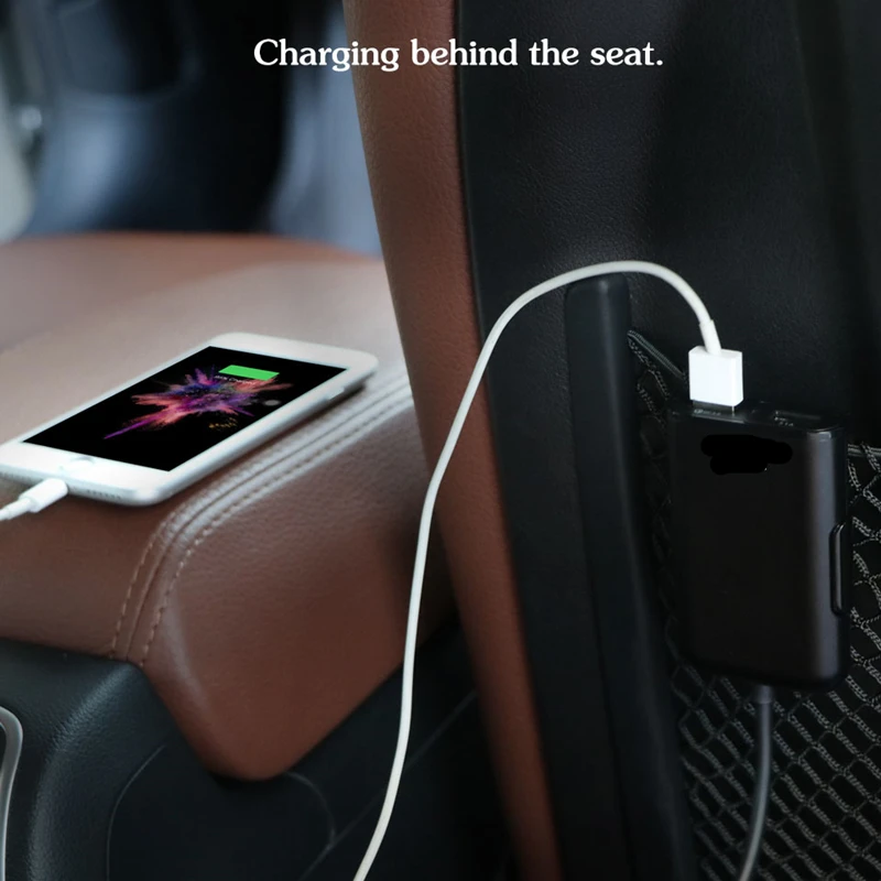 Автомобильное зарядное устройство 12 В USB 4 порта зарядка в розетка автомобиль Voiture