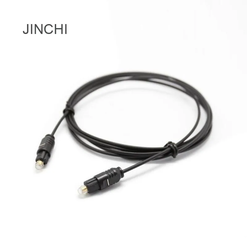 Цифровые Аудиокабели JINCHI 1 м оптоволоконный кабель разъем Toslink cabo kabel black OD2.2mm