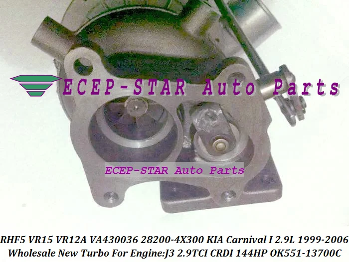 Бесплатная доставка RHF5 KHF5 1A VR15 VR12A 28200 4X300 OK551 13700C Turbo для KIA Carnival I 1999 2006 J3 J3CR 2.9L TCI