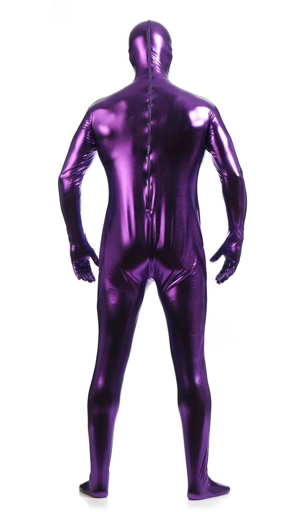 Multi Colors Shiny Fullbody Metallic Men's Tight zentai Bodysuit costume Full Body Shiny Spandex Lycra Spandex Zentai Costume