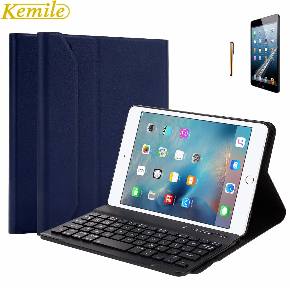 Kemile портативный Съемный беспроводной Алюминиевый сплав Bluetooth клавиатура ультра
