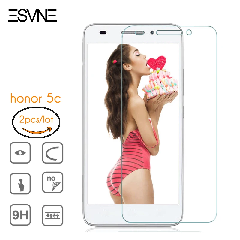 Esvne (2 шт./лот) 2.5D полное покрытие Стекло для Huawei Honor 5C закаленное Экран протектор