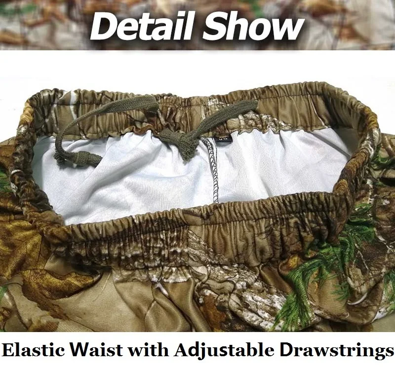 Men's Breathable Bionic Camouflage Pants Outdoor Sports Hunting Hiking Fishing Long Trousers Military Army Camo | Спорт и
