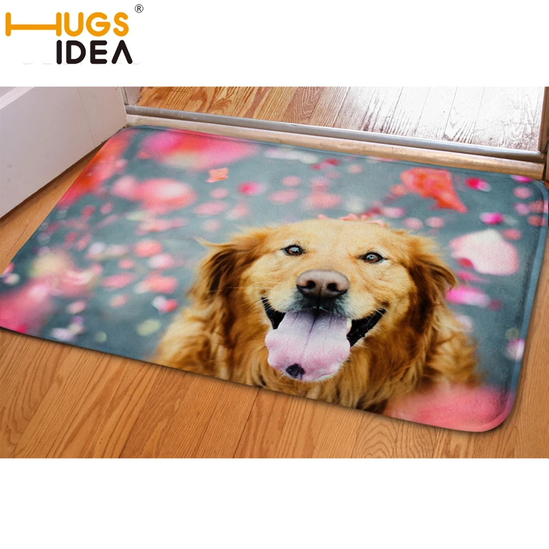 Забавный коврик для входной двери HUGSIDEA 3D милый ковер с принтом собаки мягкие
