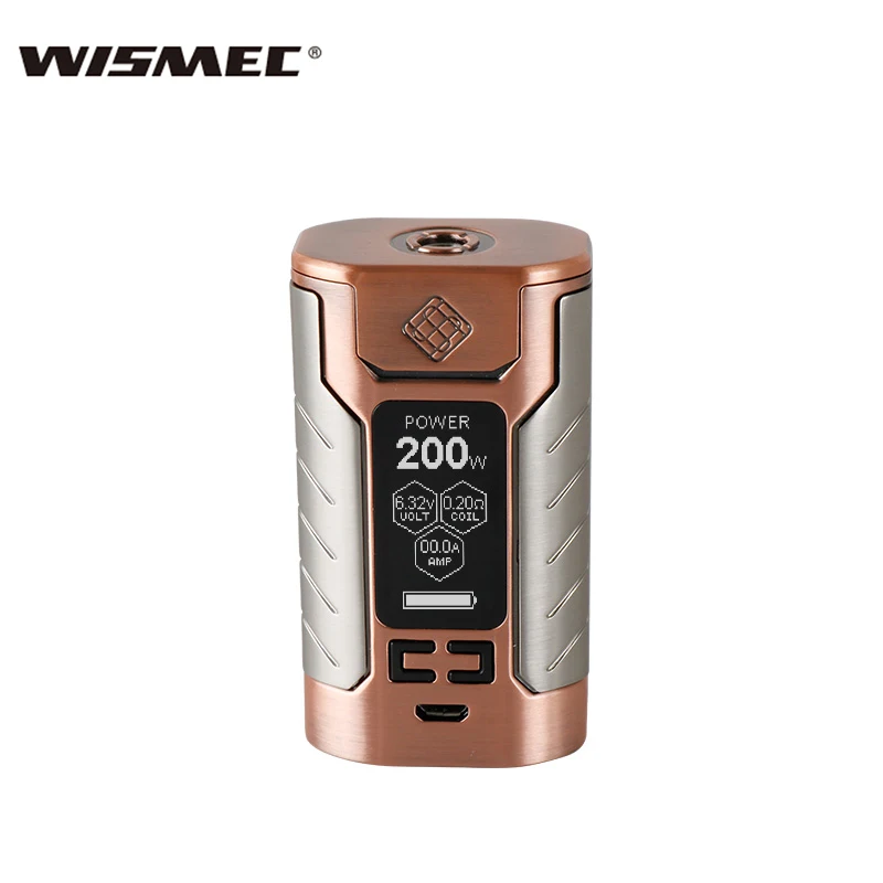 Оригинальный Wismec Sinuous FJ200 TC бокс мод 200 Вт VW/TC Ni/TC Ti/TC SS/TCR режим встроенный 4600 мАч