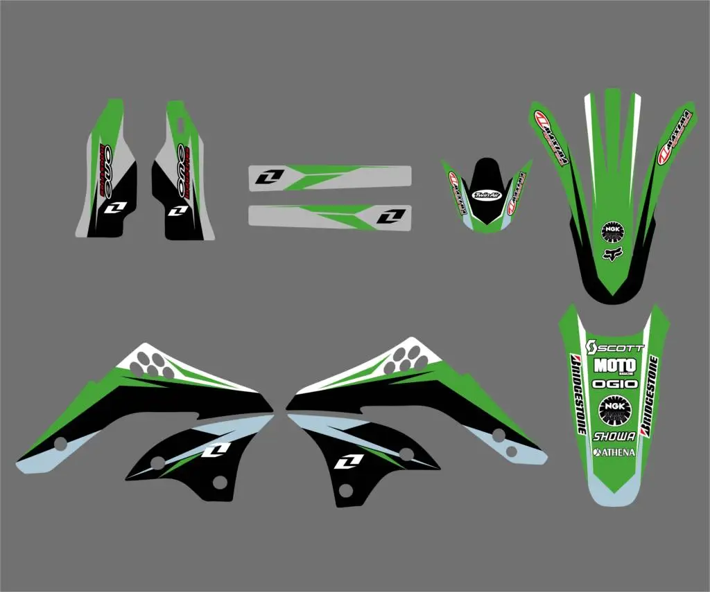NICECNC 0240 графика и фоны наклейки Наборы для Kawasaki KX450F KXF450 2006 2007 2008 KX 450F KXF 450|sticker kit|decal