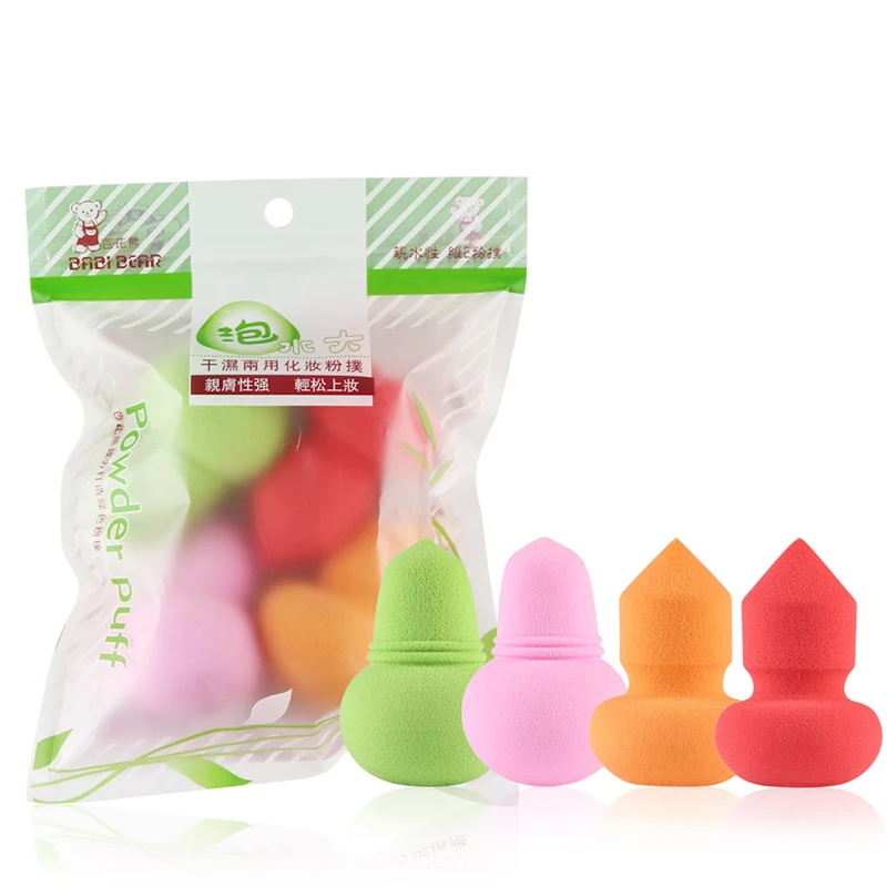 Professional 4pcs Flawless Cream Makeup Foundation Puff Multi Shape Sponges Eponge Blusher Kit |