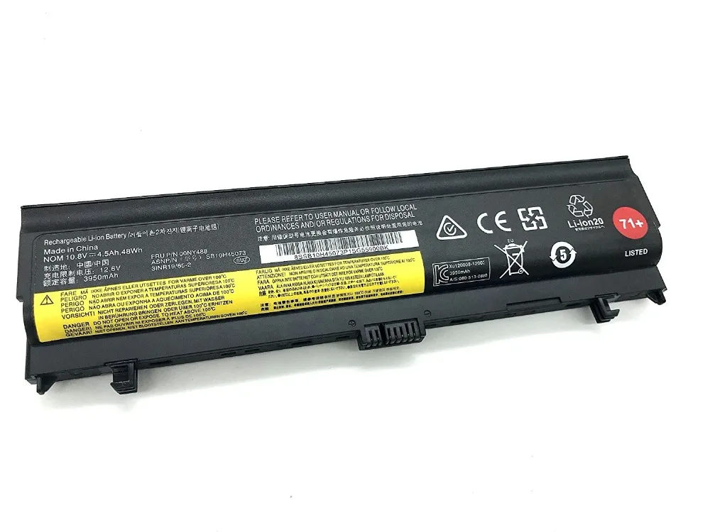 Genuine 00NY486 Battery for Lenovo ThinkPad L560 Series SB10H45073 SB10H45071 OONY488 OONY486 [ 10.8V48WH ] | Электроника
