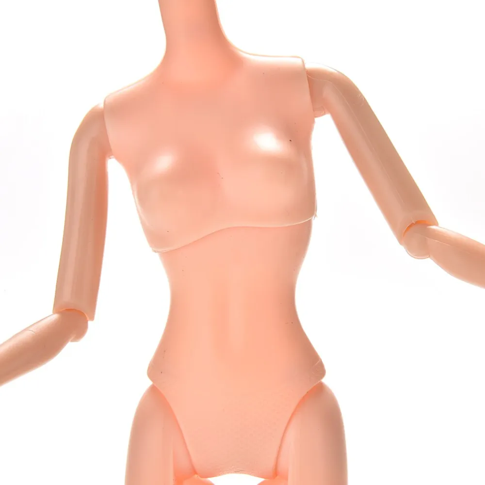 New Movable Joints Female Doll Body 1/6 Naked Nude Body Dolls Plastic Princess Doll Gifts Fashion Toy For Girls