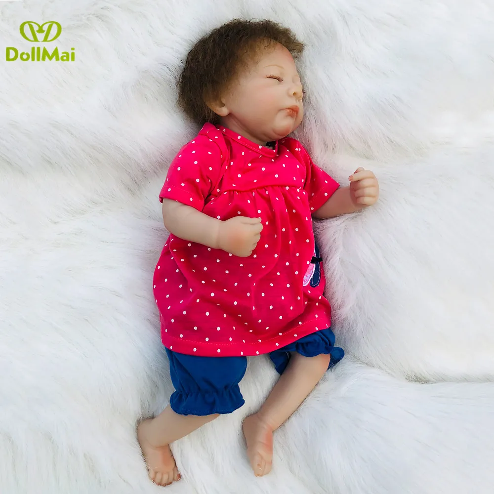 Кукла Reborn силиконовые игрушки для новорожденных подарок bb bonecas bebes reborn 19 "46