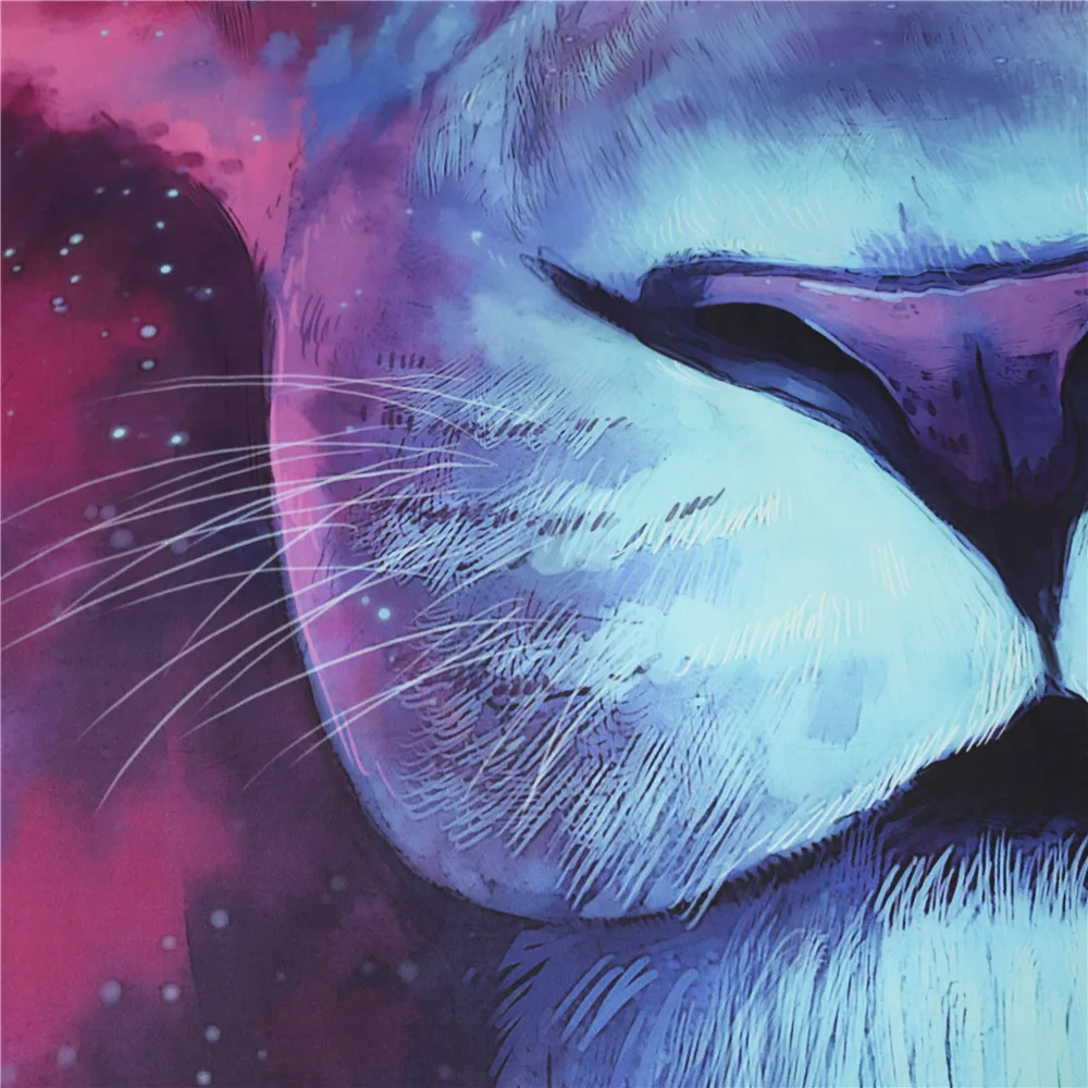 Постельное белье постельное с 3d изображением головы льва Королевский