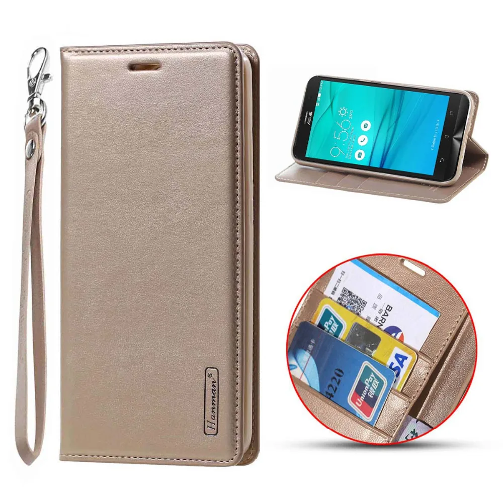 Откидной Чехол для Asus Zenfone ZB500K кожаный чехол кошелек ASUS ZB500KL X00AD Go 2016 ZB500 ZB 500 KL K