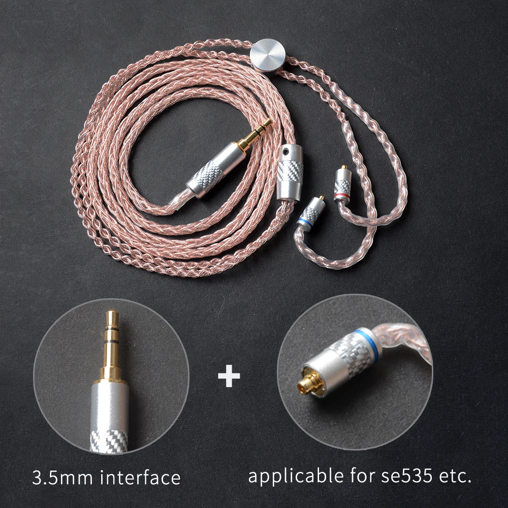 OKCSC индивидуальный заказ DIY 3,5 мм разъем наушники провода разъем MMCX Aftermarket Сменные кабели для SE535/Ultrazone IQ/W60 UE900