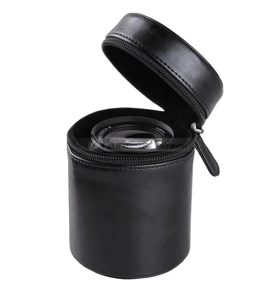 Сумка для объектива камеры чехол из искусственной кожи подходит объективов Canon