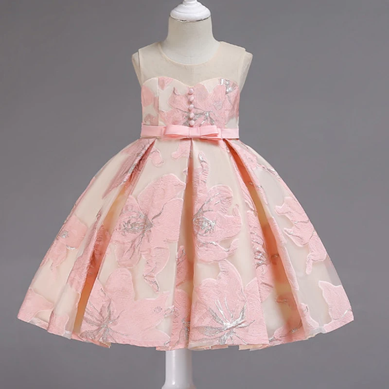 Детская юбка летнее платье принцессы Складная сетчатая плечевая pettiskirt Цветочное