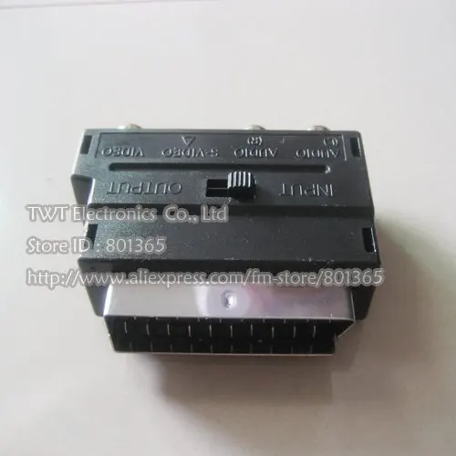NCHTEK RGB Scart Male to 3 RCA AV Female Adapter компонент SCART & S Video socket 10 шт. бесплатная доставка|adapter