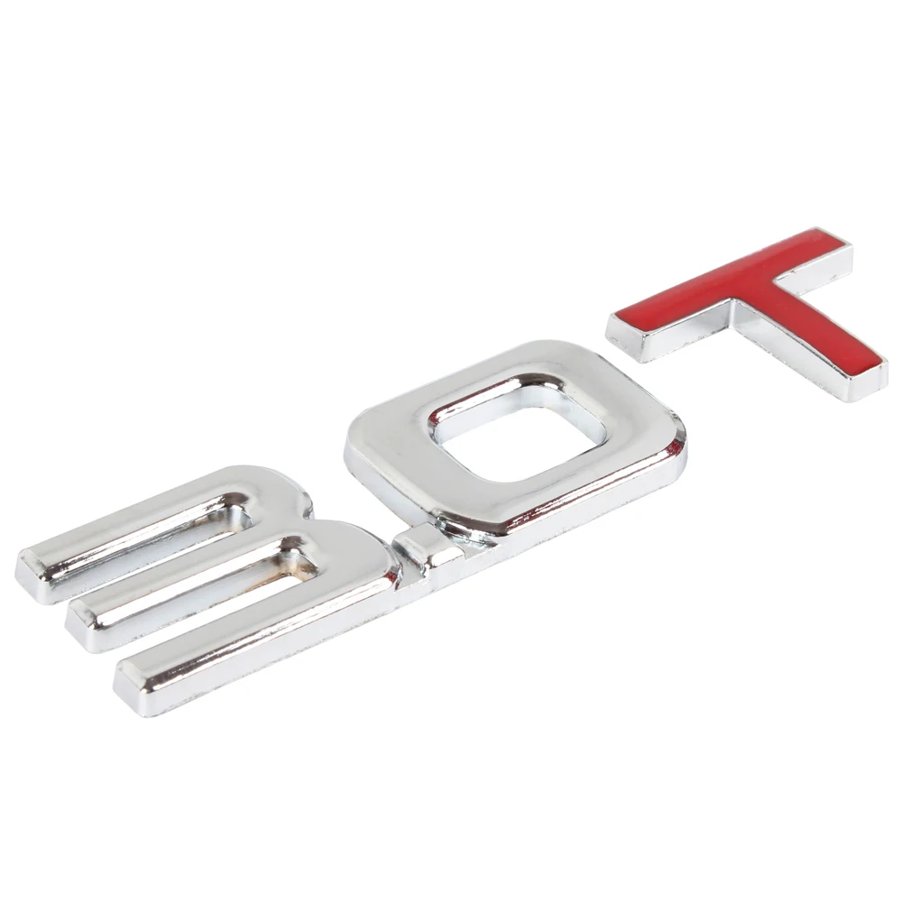 3 0 T автомобильная наклейка с буквенным номером Turbo хромированная металлическая