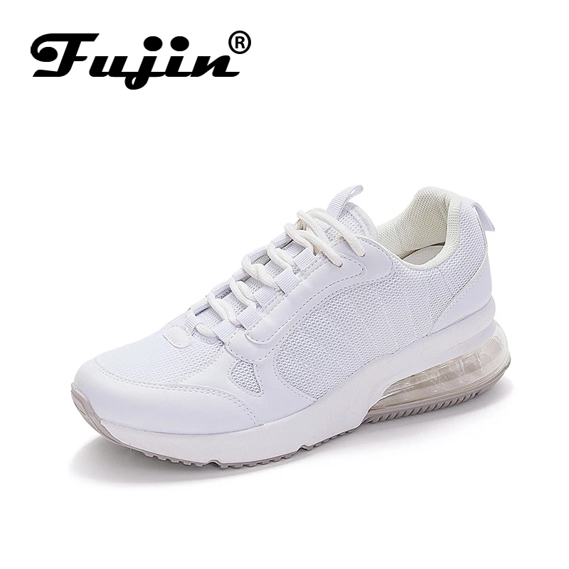 Fujin/сезон весна-осень повседневные кроссовки на платформе прогулочная женская
