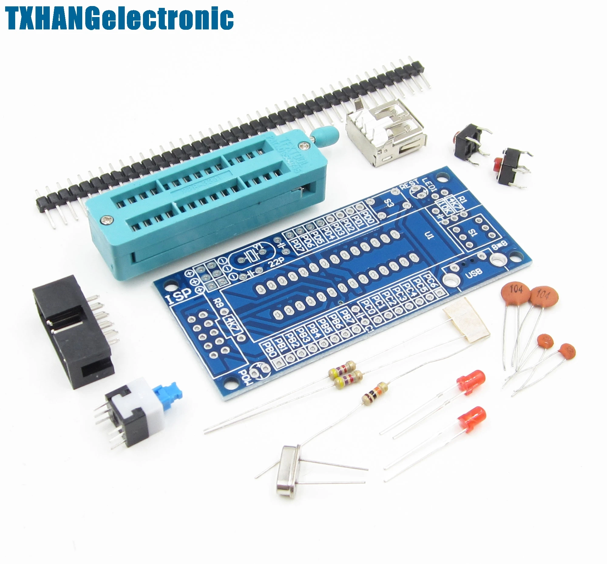 1 шт. ATMEGA8 ATMEGA48 ATMEGA88 макетная плата AVR (без чипа) DIY Kit|development board|kit avrkit board |