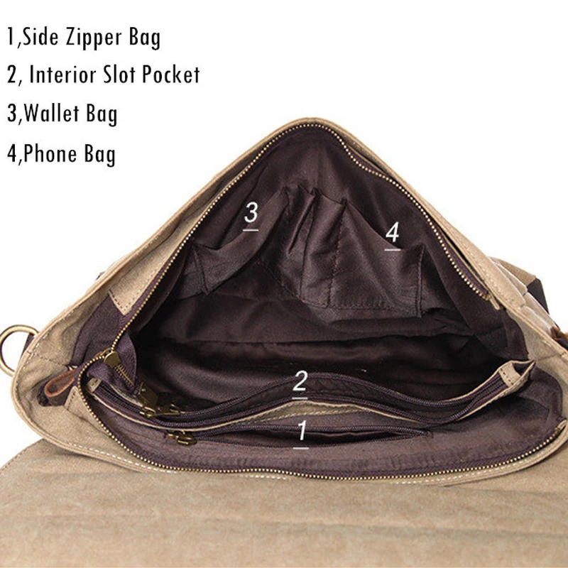 

New Fashion Men Briefcase Bag Canvas + Leather Messenger Bags for Men Famous Brand Shoulder Bag Male Casual Laptop Handbag Totes