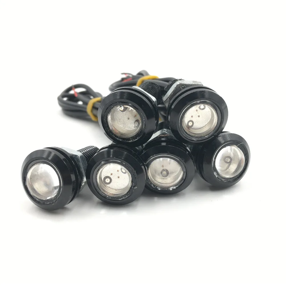 6x красный 9W 12V 24V Eagle Eye светодиодный мотор для автомобиля дневные ходовые DRL задние