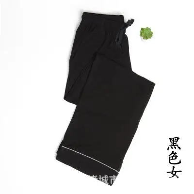 Black L-4XL 40-90 кг размера плюс Брюки домашние женские шорты для сна женские пижамные штаны 537 - Цвет: Black